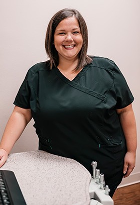 Lead dental assistant Amber