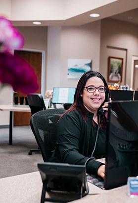 Patient coordinator Griselda