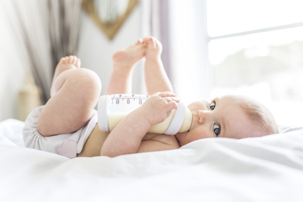 Baby with a bottle